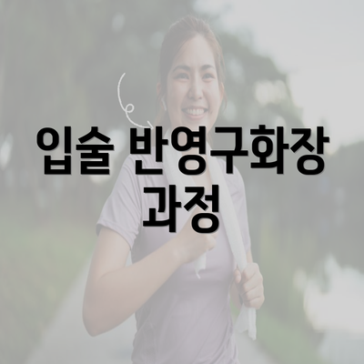 입술 반영구화장 과정