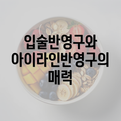 입술반영구와 아이라인반영구의 매력