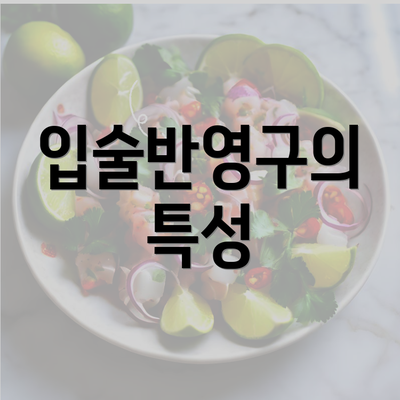 입술반영구의 특성