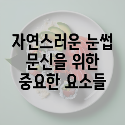 자연스러운 눈썹 문신을 위한 중요한 요소들