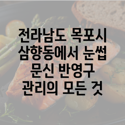 전라남도 목포시 삼향동에서 눈썹 문신 반영구 관리의 모든 것