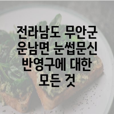 전라남도 무안군 운남면 눈썹문신 반영구에 대한 모든 것