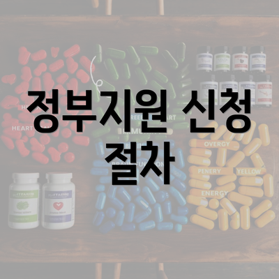 정부지원 신청 절차