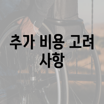 추가 비용 고려 사항