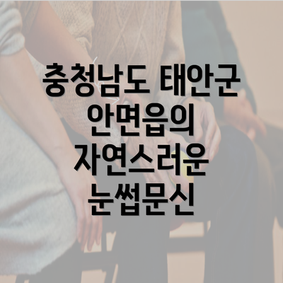 충청남도 태안군 안면읍의 자연스러운 눈썹문신