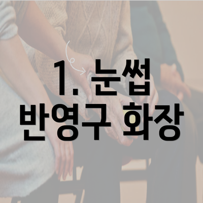 1. 눈썹 반영구 화장