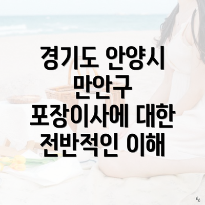 경기도 안양시 만안구 포장이사에 대한 전반적인 이해