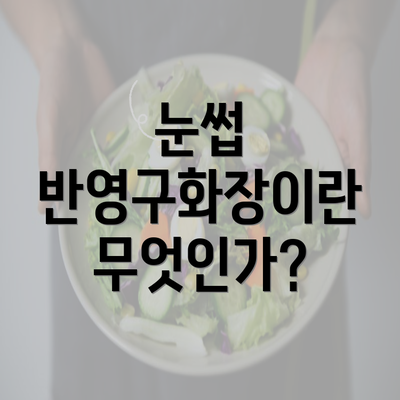 눈썹 반영구화장이란 무엇인가?