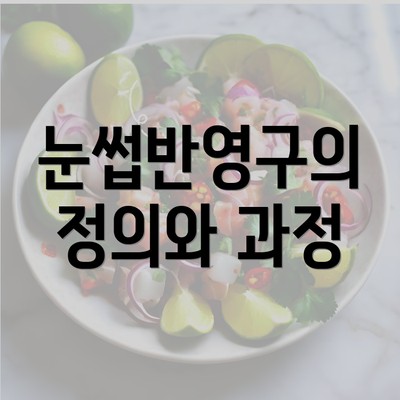 눈썹반영구의 정의와 과정