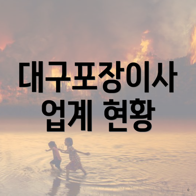 대구포장이사 업계 현황