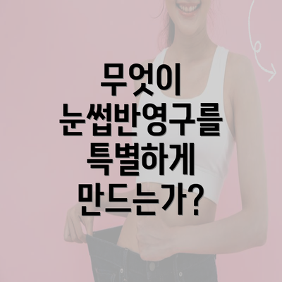 무엇이 눈썹반영구를 특별하게 만드는가?