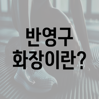 반영구 화장이란?