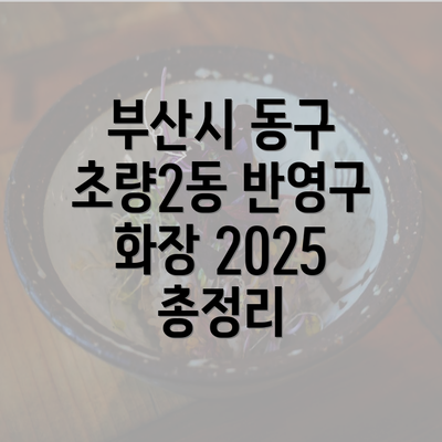 부산시 동구 초량2동 반영구 화장 2025 총정리