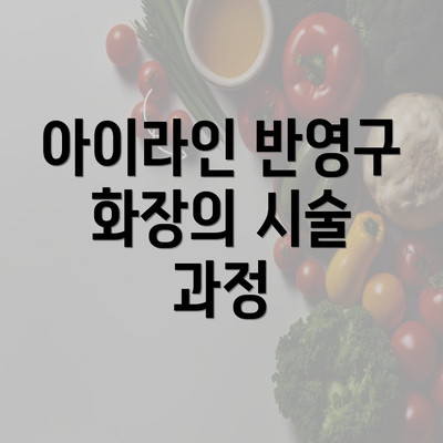 아이라인 반영구 화장의 시술 과정