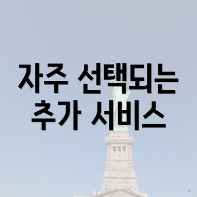 자주 선택되는 추가 서비스