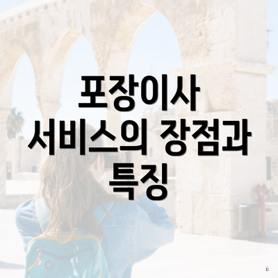 포장이사 서비스의 장점과 특징